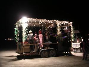 One of the many parties on wheels
