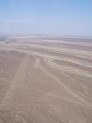 Looking out over the Nazca lines.