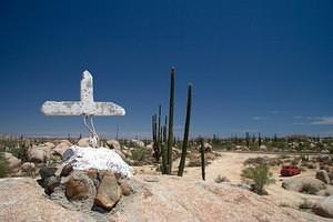 White desert cross