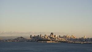 San Francisco in the last light of the day