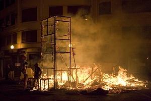 Remains of a falla crema