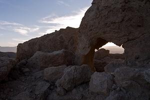 Sandstone at the top of the dome