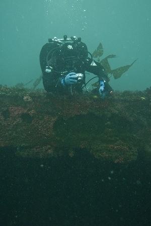 David taking photos of the cargo hold
