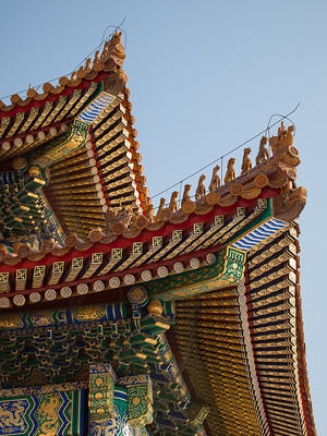Temple roof details