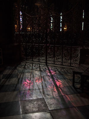 Stained glass shadows