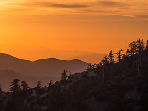 Angeles National Forest sunset