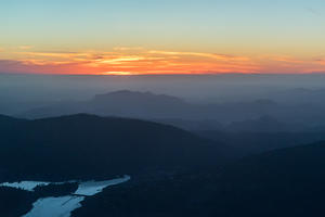Beechcraft Duchess sunset flight