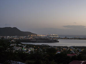 Cruise ships in port at Philipsburg
