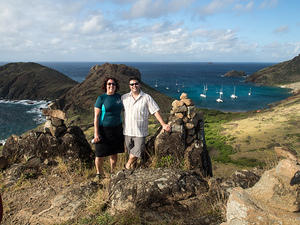 Anna and Chris on Île Fourchue